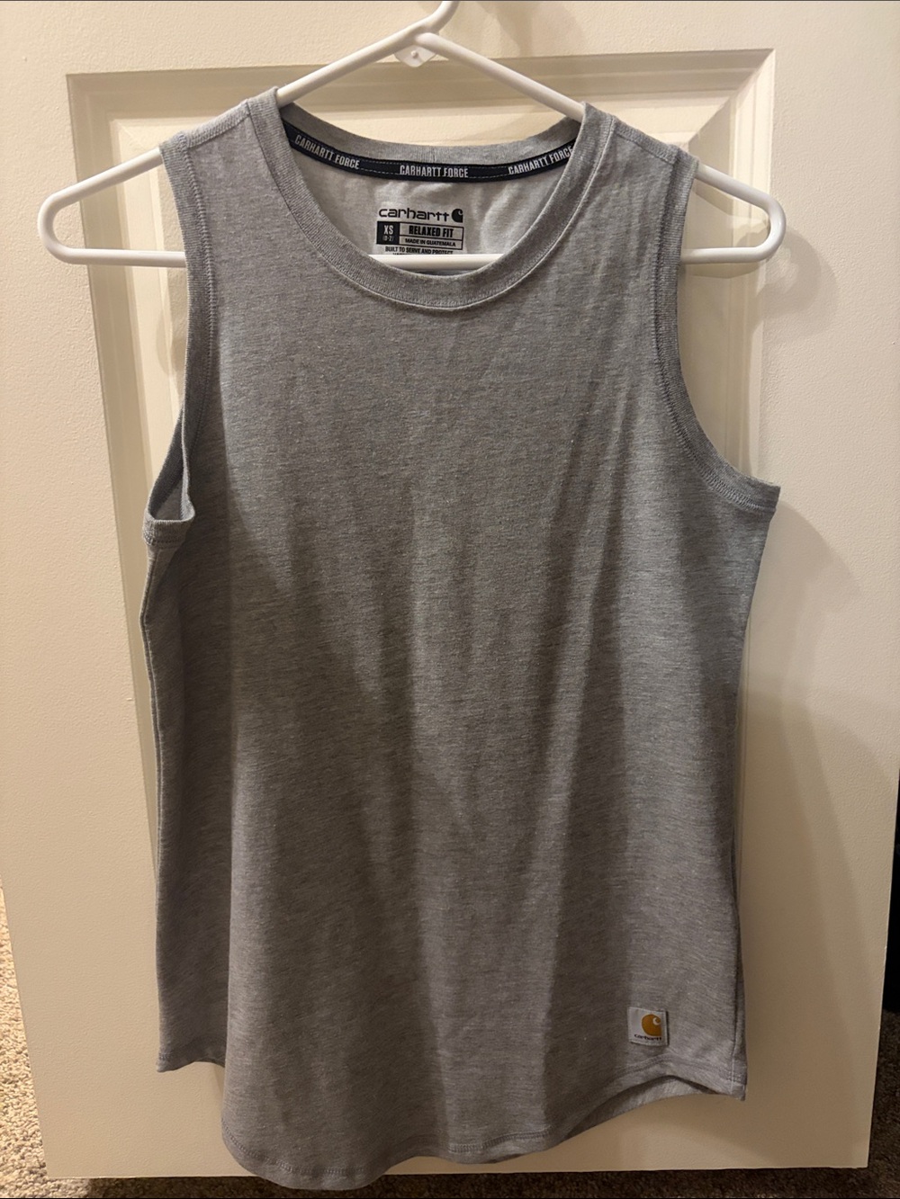Gray Carhartt muscle tank relaxed fit tank top